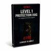 GPK9 Level One Protection Dog course DVD case with a handler and German Shepherd