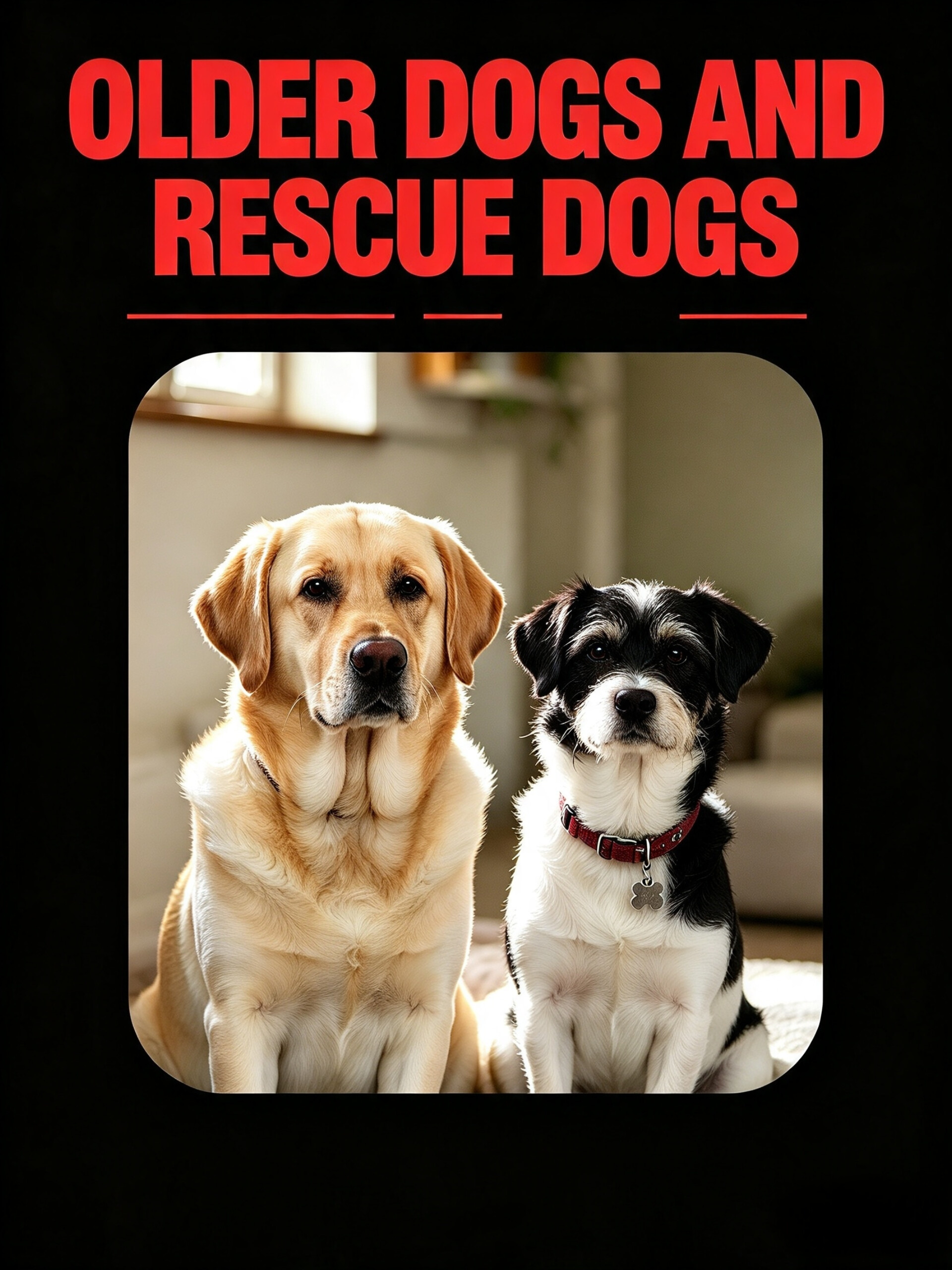 OLDER DOGS AND RESCUE DOGS