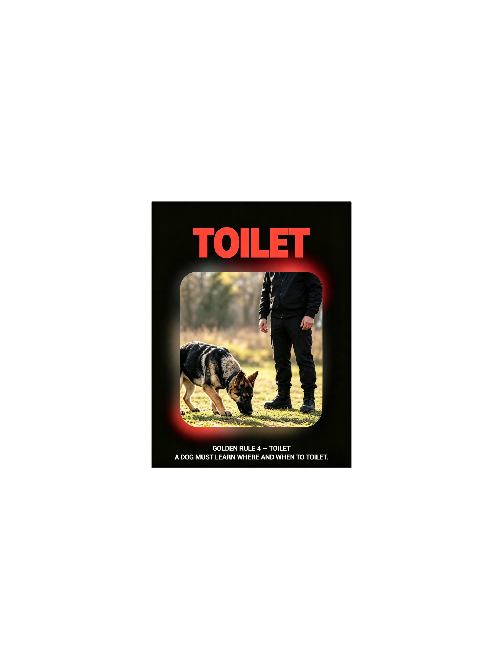 GOLDEN RULE FOUR: TOILET TRAINING